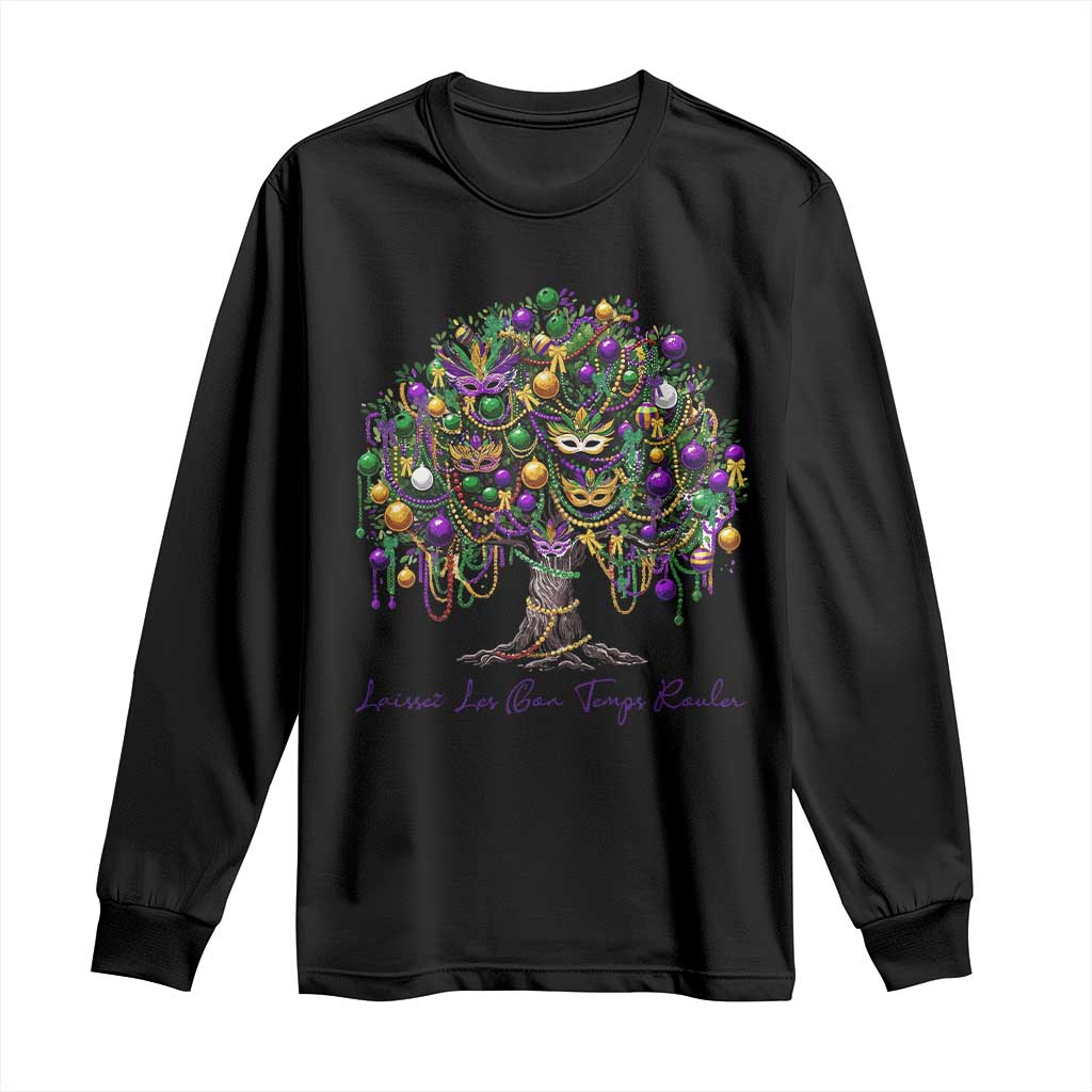Mardi Gras Mask Tree Long Sleeve Shirt Laissez Les Bon Temps Rouler