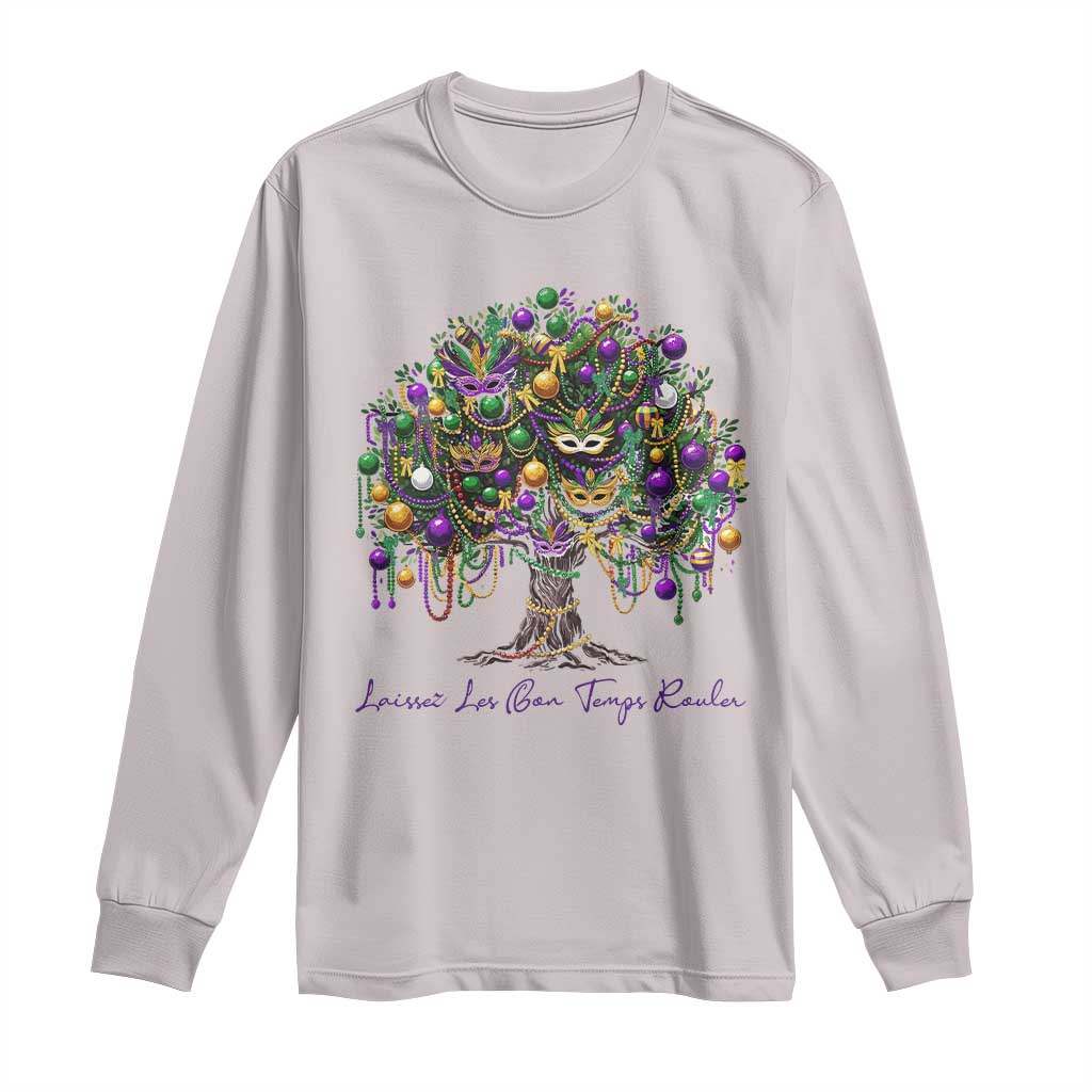 Mardi Gras Mask Tree Long Sleeve Shirt Laissez Les Bon Temps Rouler