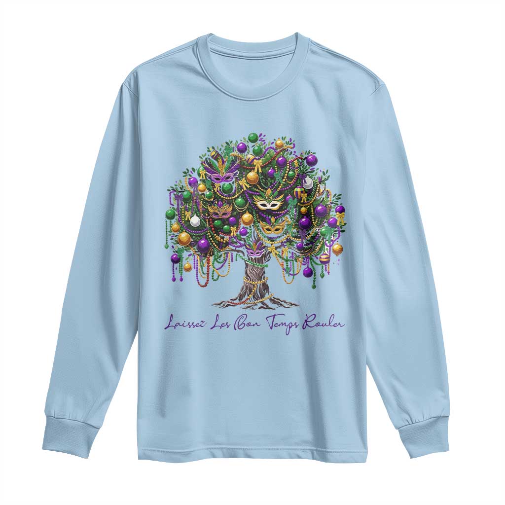 Mardi Gras Mask Tree Long Sleeve Shirt Laissez Les Bon Temps Rouler
