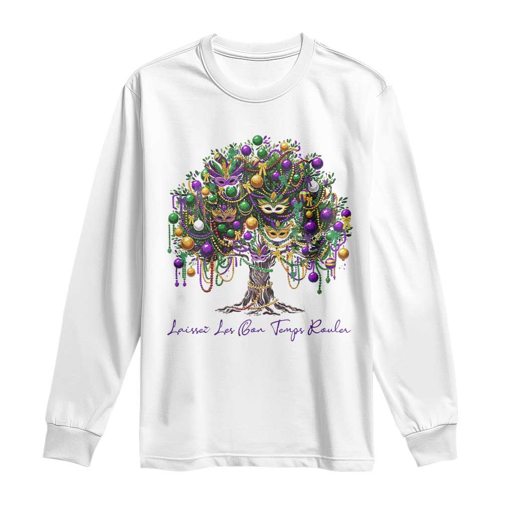 Mardi Gras Mask Tree Long Sleeve Shirt Laissez Les Bon Temps Rouler