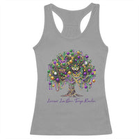 Mardi Gras Mask Tree Racerback Tank Top Laissez Les Bon Temps Rouler