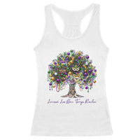 Mardi Gras Mask Tree Racerback Tank Top Laissez Les Bon Temps Rouler
