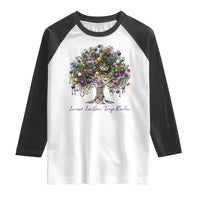 Mardi Gras Mask Tree Raglan Shirt Laissez Les Bon Temps Rouler