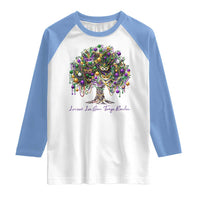 Mardi Gras Mask Tree Raglan Shirt Laissez Les Bon Temps Rouler