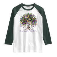Mardi Gras Mask Tree Raglan Shirt Laissez Les Bon Temps Rouler