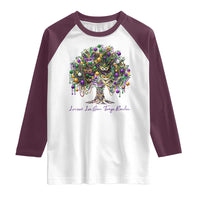 Mardi Gras Mask Tree Raglan Shirt Laissez Les Bon Temps Rouler