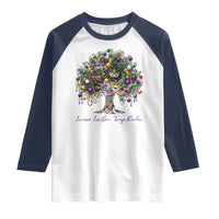 Mardi Gras Mask Tree Raglan Shirt Laissez Les Bon Temps Rouler