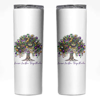 Mardi Gras Mask Tree Skinny Tumbler Laissez Les Bon Temps Rouler