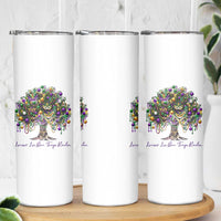 Mardi Gras Mask Tree Skinny Tumbler Laissez Les Bon Temps Rouler