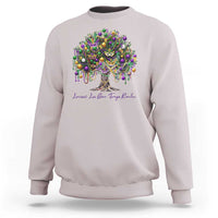 Mardi Gras Mask Tree Sweatshirt Laissez Les Bon Temps Rouler