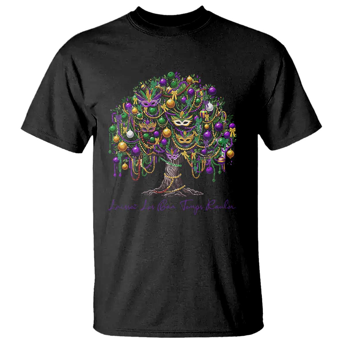 Mardi Gras Mask Tree T Shirt Laissez Les Bon Temps Rouler