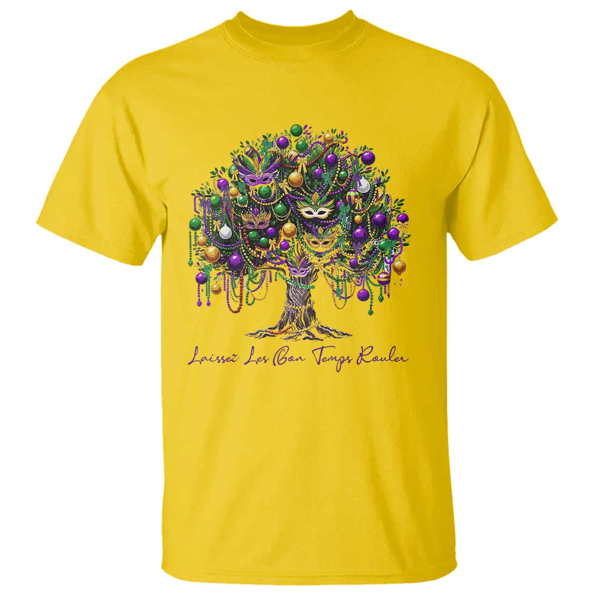 Mardi Gras Mask Tree T Shirt Laissez Les Bon Temps Rouler