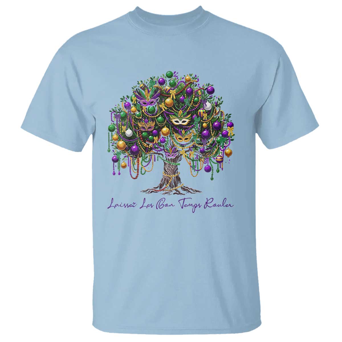 Mardi Gras Mask Tree T Shirt Laissez Les Bon Temps Rouler