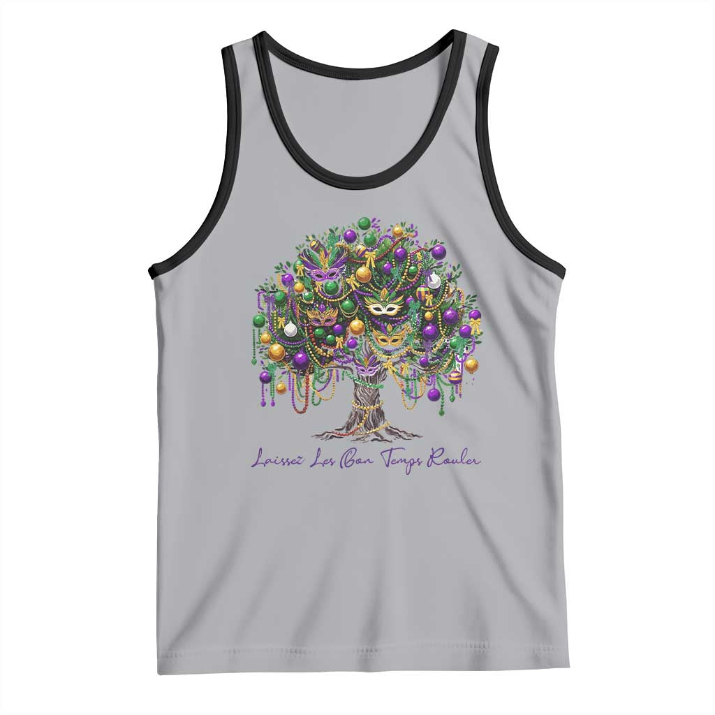 Mardi Gras Mask Tree Tank Top Laissez Les Bon Temps Rouler