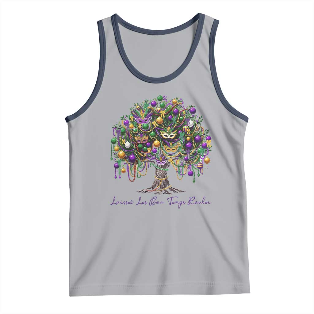 Mardi Gras Mask Tree Tank Top Laissez Les Bon Temps Rouler