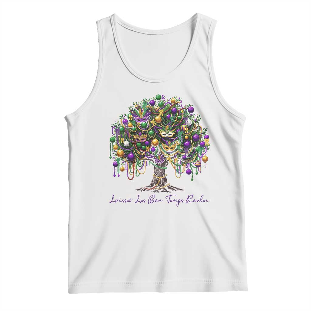 Mardi Gras Mask Tree Tank Top Laissez Les Bon Temps Rouler