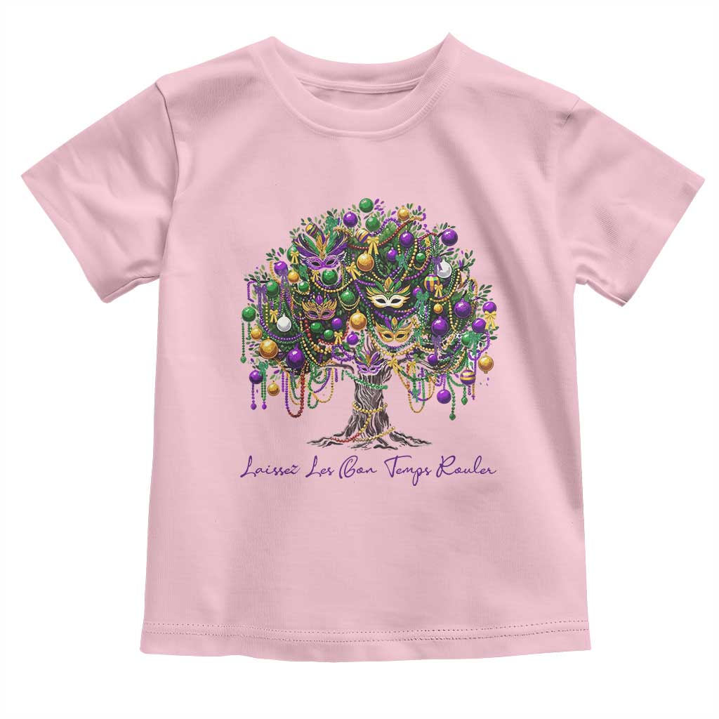 Mardi Gras Mask Tree Toddler T Shirt Laissez Les Bon Temps Rouler