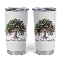 Mardi Gras Mask Tree Tumbler Cup Laissez Les Bon Temps Rouler