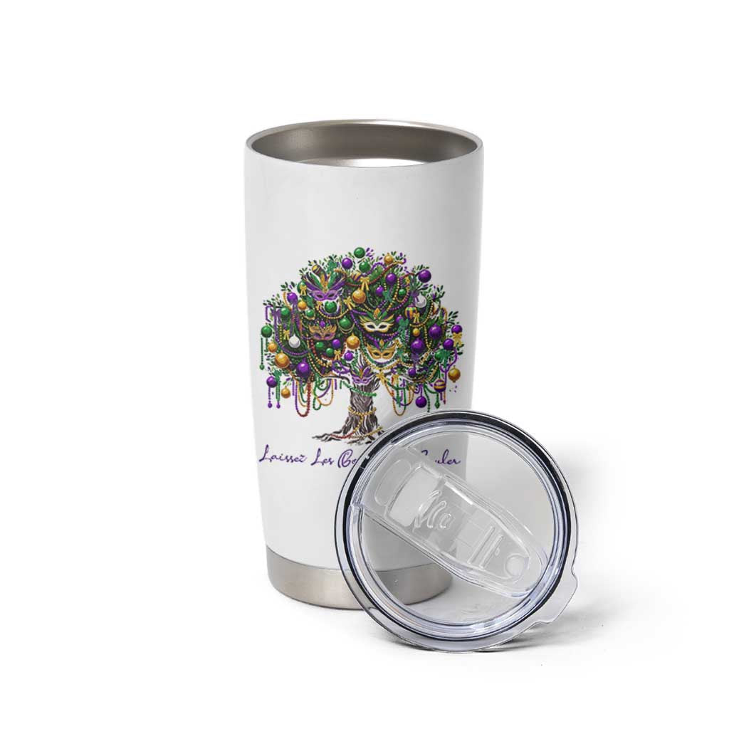 Mardi Gras Mask Tree Tumbler Cup Laissez Les Bon Temps Rouler
