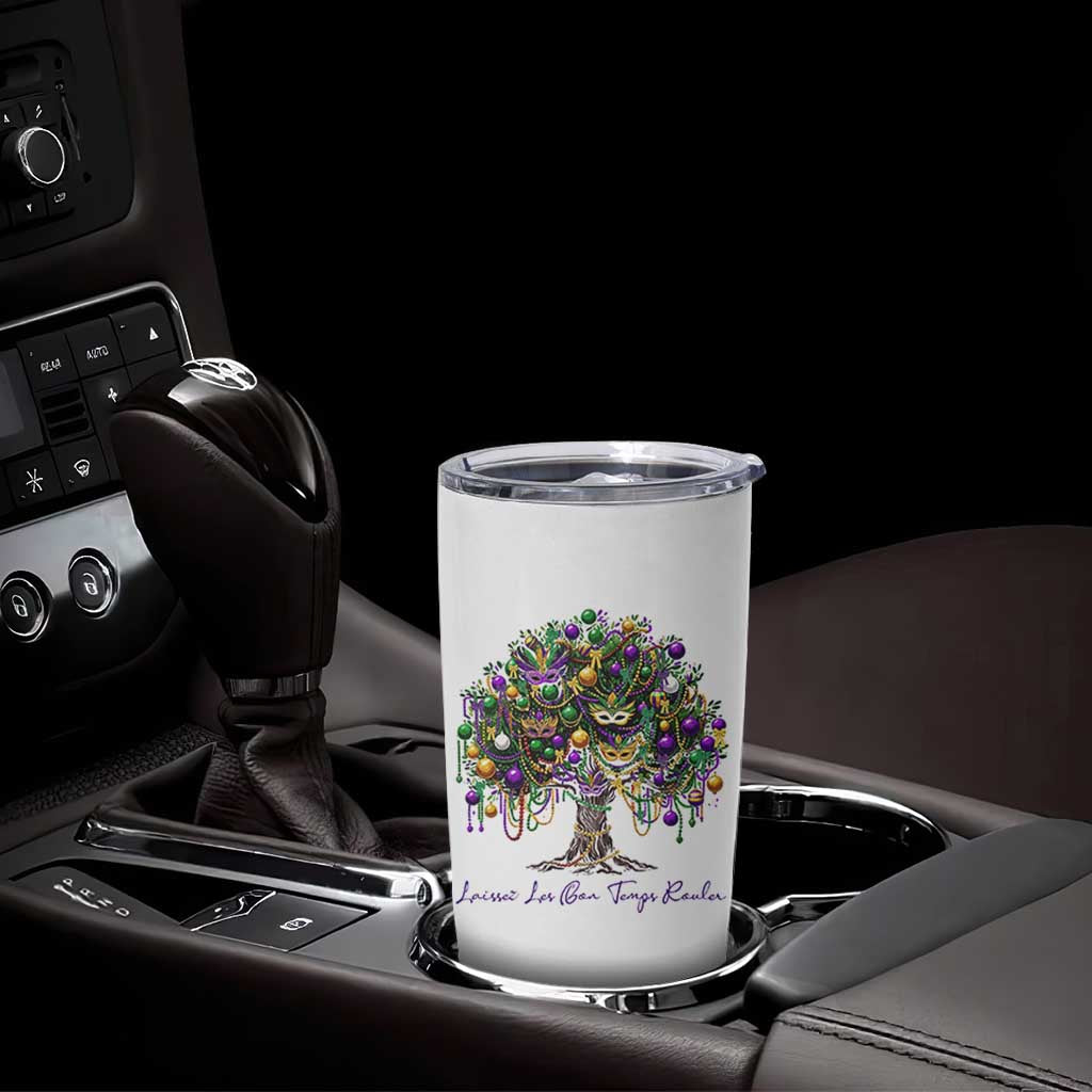 Mardi Gras Mask Tree Tumbler Cup Laissez Les Bon Temps Rouler