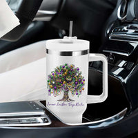 Mardi Gras Mask Tree Tumbler With Handle Laissez Les Bon Temps Rouler