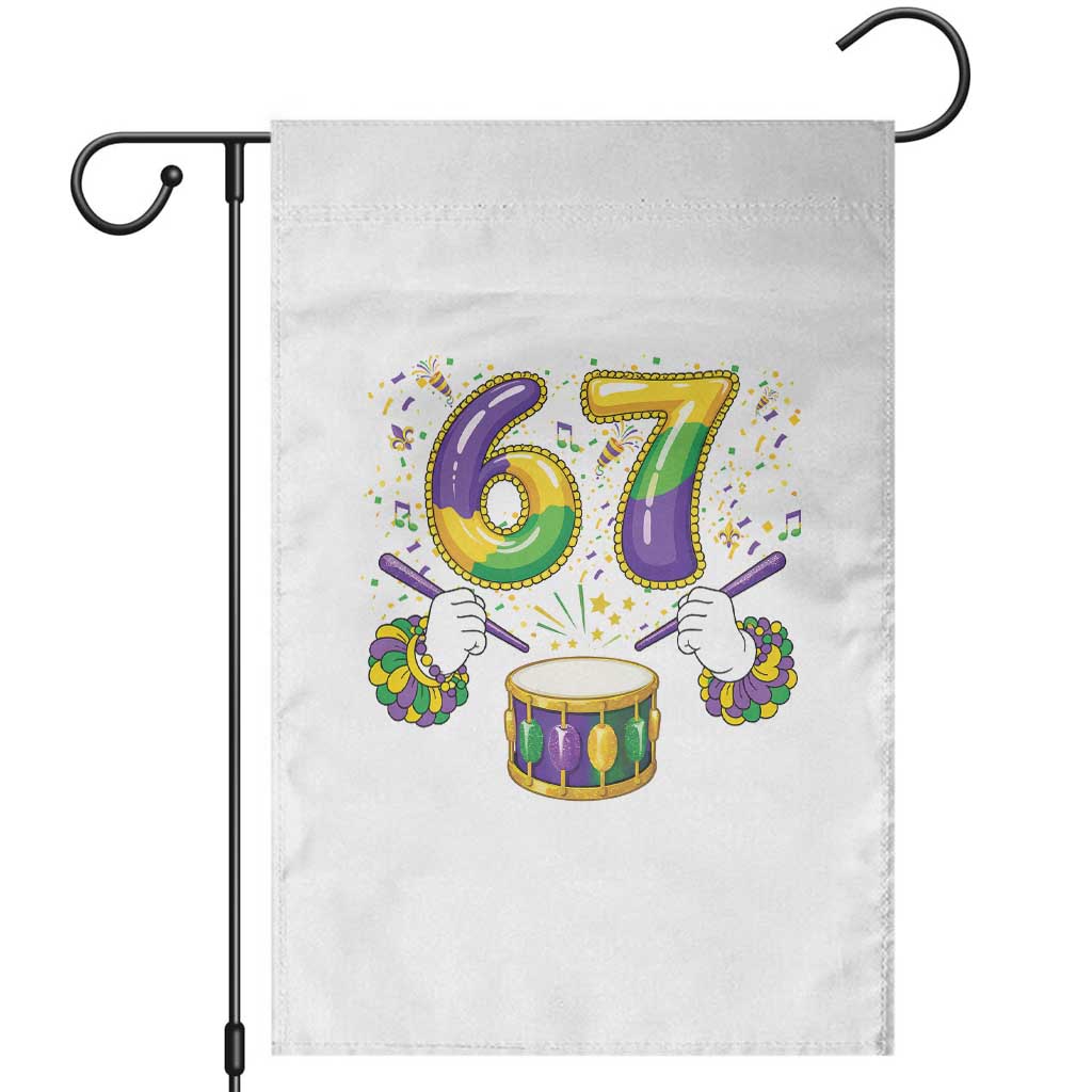 67 Mardi Gras Meme Garden Flag Funny Six Seven Carnival Trendy