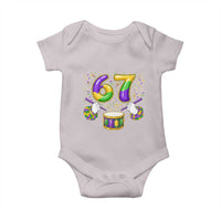 67 Mardi Gras Meme Baby Onesie Funny Six Seven Carnival Trendy