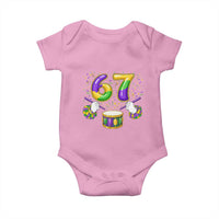 67 Mardi Gras Meme Baby Onesie Funny Six Seven Carnival Trendy