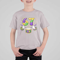 67 Mardi Gras Meme T Shirt For Kid Funny Six Seven Carnival Trendy