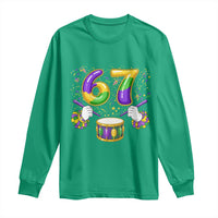67 Mardi Gras Meme Long Sleeve Shirt Funny Six Seven Carnival Trendy