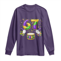 67 Mardi Gras Meme Long Sleeve Shirt Funny Six Seven Carnival Trendy
