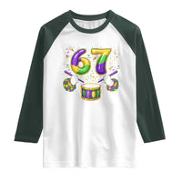 67 Mardi Gras Meme Raglan Shirt Funny Six Seven Carnival Trendy
