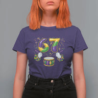 67 Mardi Gras Meme T Shirt For Women Funny Six Seven Carnival Trendy
