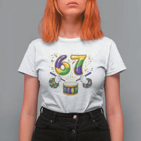 67 Mardi Gras Meme T Shirt For Women Funny Six Seven Carnival Trendy