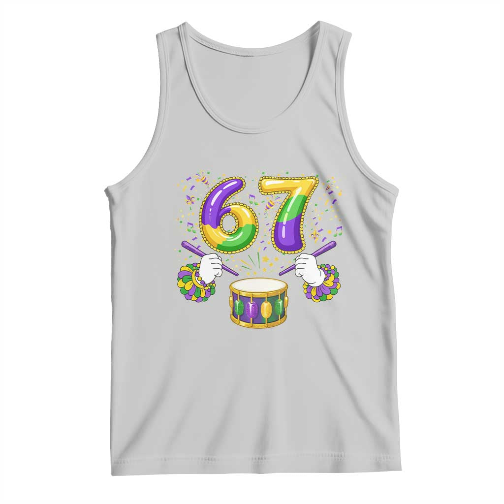 67 Mardi Gras Meme Tank Top Funny Six Seven Carnival Trendy