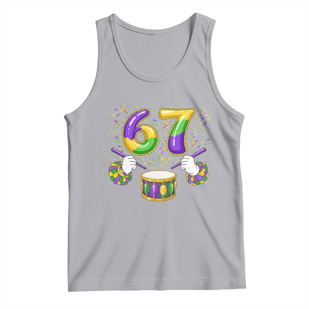 67 Mardi Gras Meme Tank Top Funny Six Seven Carnival Trendy