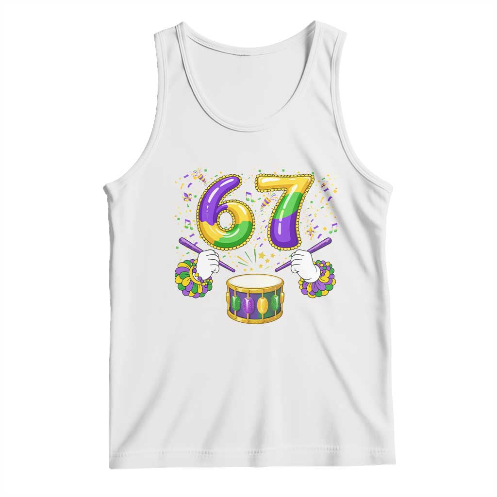 67 Mardi Gras Meme Tank Top Funny Six Seven Carnival Trendy