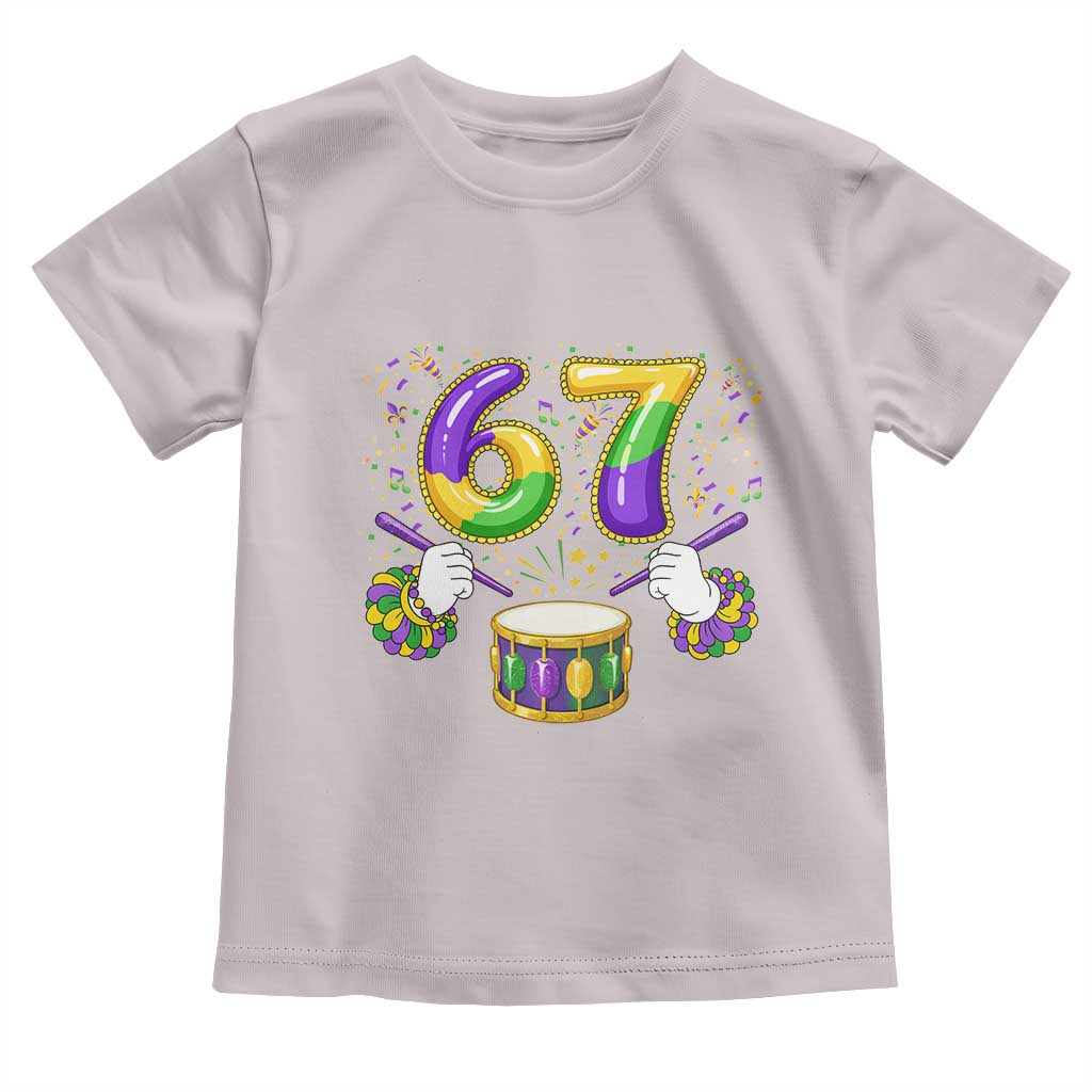 67 Mardi Gras Meme Toddler T Shirt Funny Six Seven Carnival Trendy