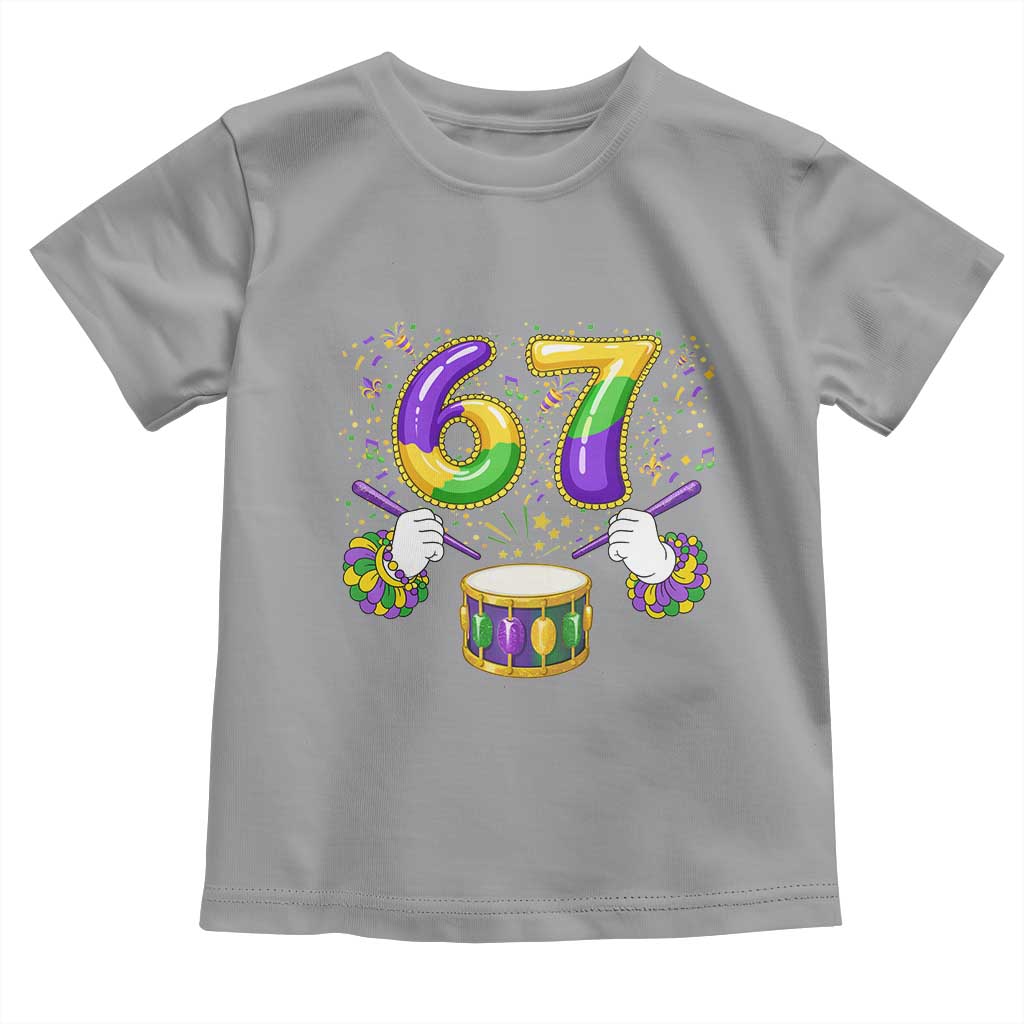 67 Mardi Gras Meme Toddler T Shirt Funny Six Seven Carnival Trendy
