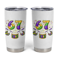 67 Mardi Gras Meme Tumbler Cup Funny Six Seven Carnival Trendy