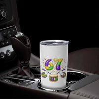 67 Mardi Gras Meme Tumbler Cup Funny Six Seven Carnival Trendy