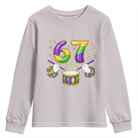 67 Mardi Gras Meme Youth Sweatshirt Funny Six Seven Carnival Trendy