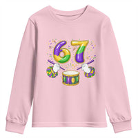 67 Mardi Gras Meme Youth Sweatshirt Funny Six Seven Carnival Trendy