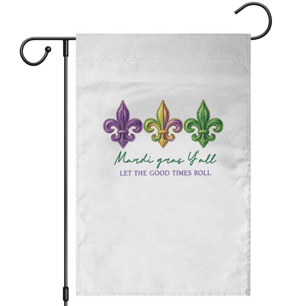Mardi Gras Garden Flag Let The Good Time Roll