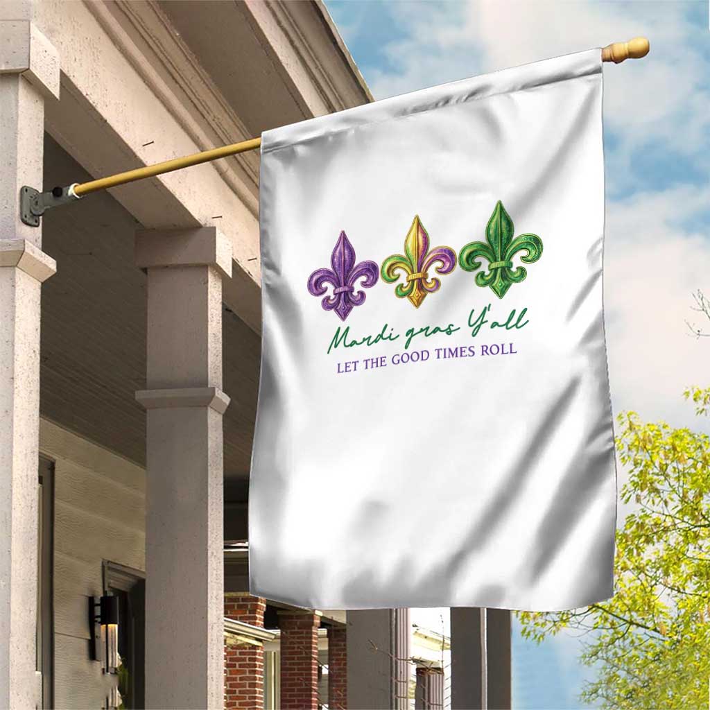 Mardi Gras Garden Flag Let The Good Time Roll
