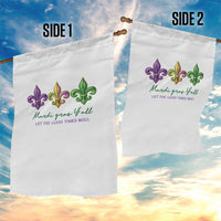 Mardi Gras Garden Flag Let The Good Time Roll