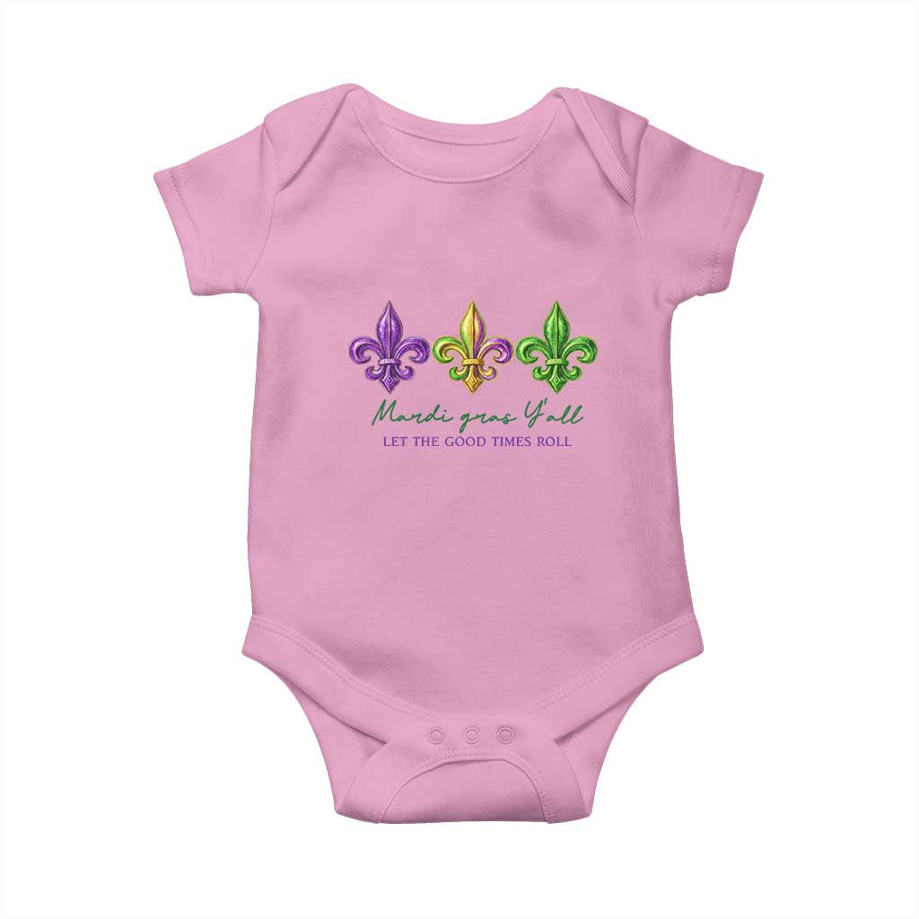 Mardi Gras Baby Onesie Let The Good Time Roll