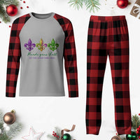 Mardi Gras Plaid Pajama Set Let The Good Time Roll