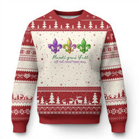 Mardi Gras Ugly Christmas Sweater Let The Good Time Roll
