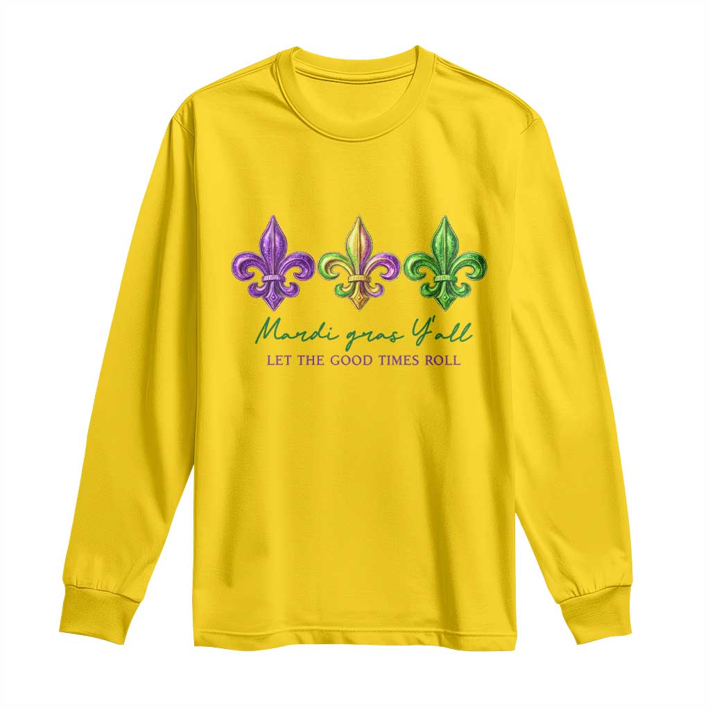 Mardi Gras Long Sleeve Shirt Let The Good Time Roll